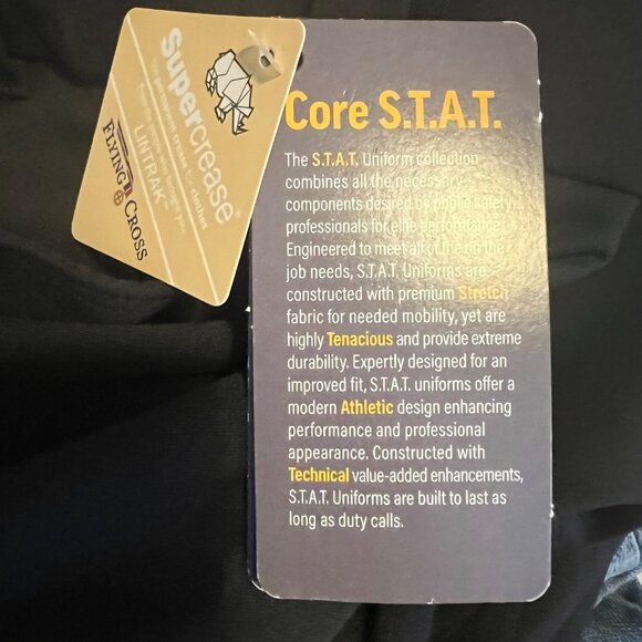 Flying Cross Uniform Cargo Pants Mens 32 Core S.T.A.T Supercrease Black NEW - Picture 11 of 14